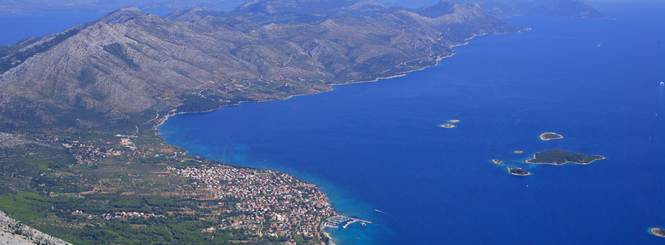 Planina Sv. Ilija iznad Orebića, popularna destinacija za planinarenje